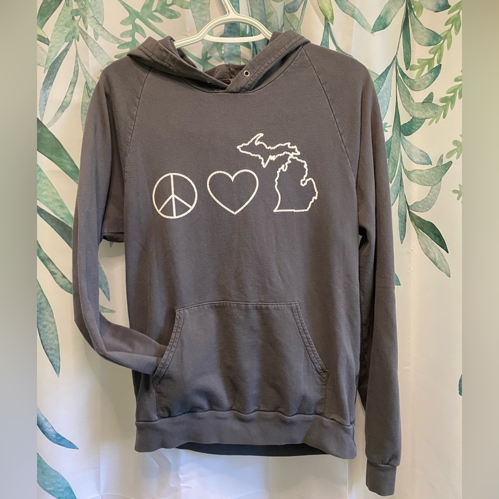 Peace Love Michigan Pullover Sweatshirt